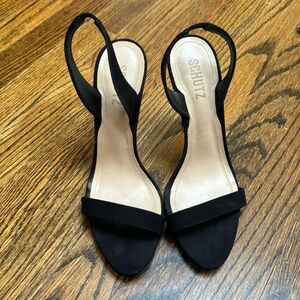 Schutz suede heels